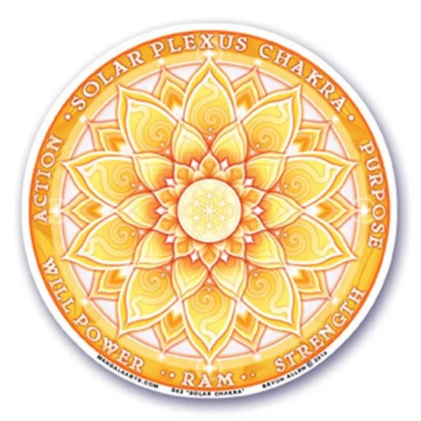 Raamsticker 3e chakra -- 10.5 cm