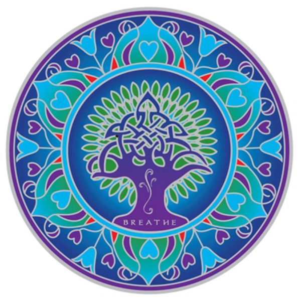 Raamsticker Aarde Mandala -- 14 cm