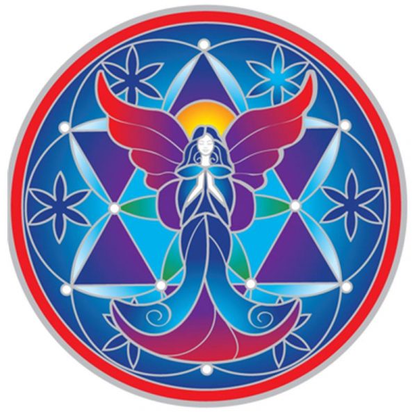 Raamsticker Beschermengel -- 14 cm