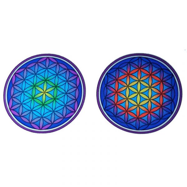 Raamsticker Bloem des Levens Mandala -- 2x6 cm