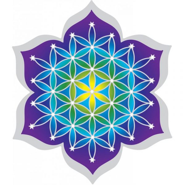 Raamsticker Bloem des levens -- 12 cm