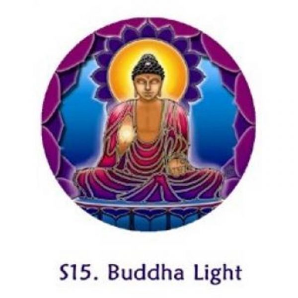 Raamsticker Boeddha Licht -- 10.5 cm