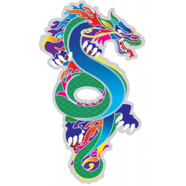 Raamsticker Draak -- 15.5 cm