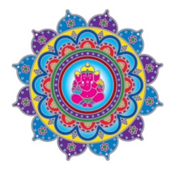 Raamsticker Ganesha -- 14 cm