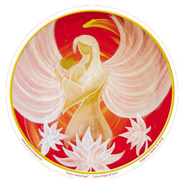 Raamsticker Lotus Angel of Love -- 10.5 cm