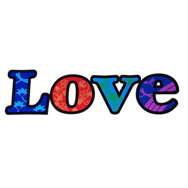 Raamsticker Love -- 12 cm
