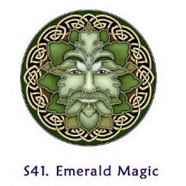 Raamsticker Magie van Smaragd -- 10.5 cm