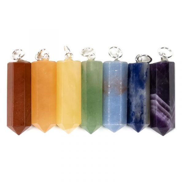 Set van 7 chakra hangers -- 3.5cm