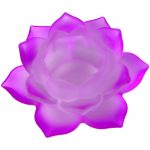 Sfeerlicht Lotus glas paars -- 5.5x12 cm