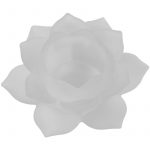 Sfeerlicht Lotus glas wit -- 5.5x12 cm