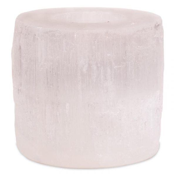 Sfeerlicht seleniet Divine Cylinder -- 900 g; 8x8 cm