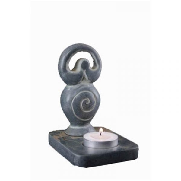 Sfeerlicht zeepsteen waxinelichthouder Godin -- 11 cm