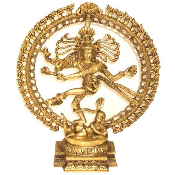 Shiva Nataraj messing 1 kleur middelmaat -- 8400 g; 48 cm