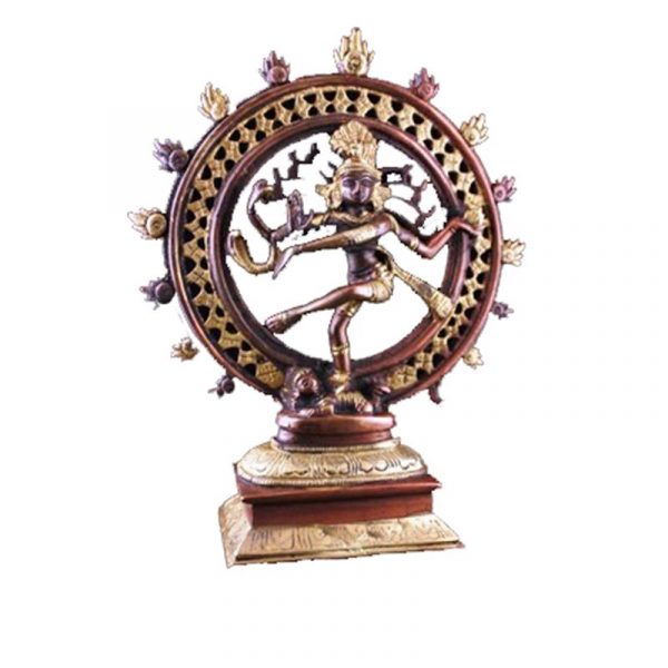 Shiva Nataraj messing 2-kleurig -- 1020 g; 20 cm