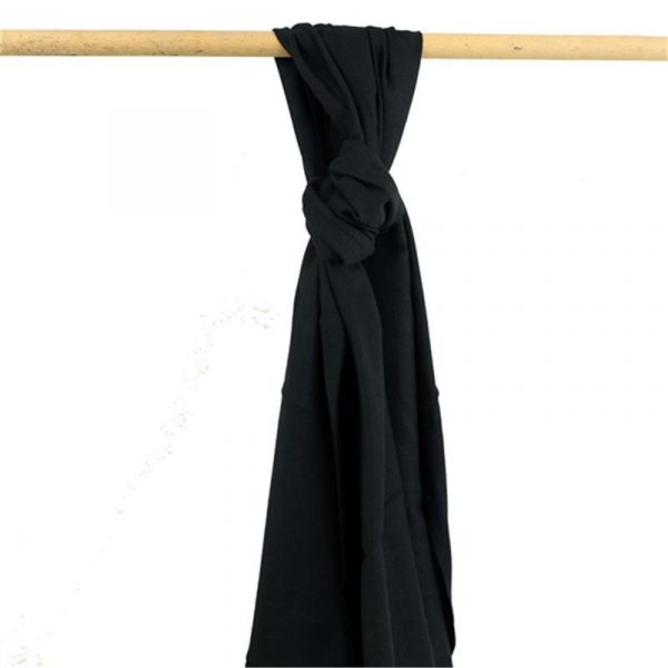 Sjaal zwart -- 70x200 cm