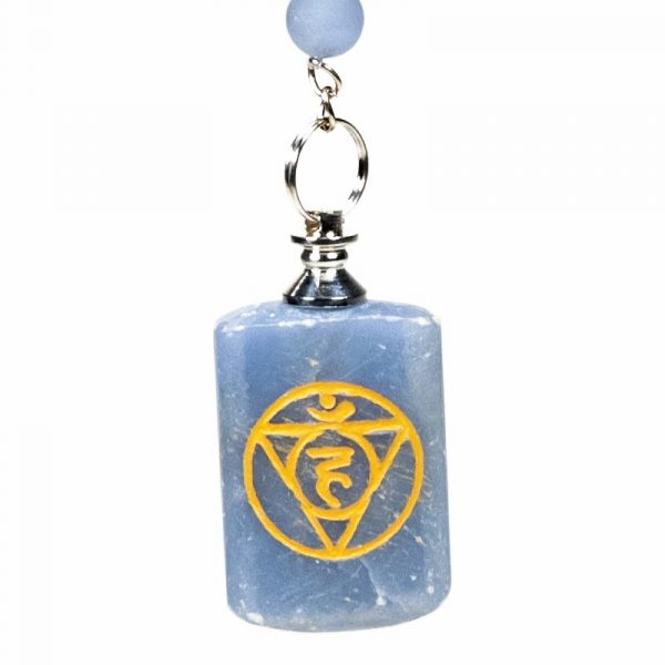 Sleutelhanger 5e chakra Vishuddha -- ±15cm; 30g