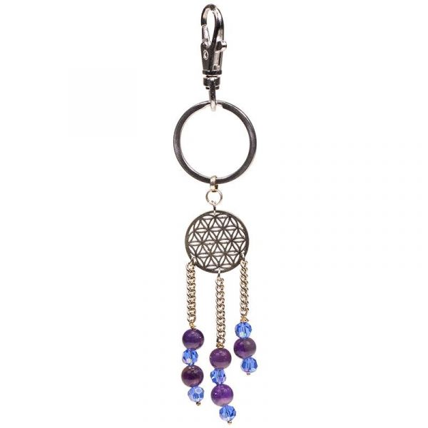 Sleutelhanger bloem des levens -- 14 cm