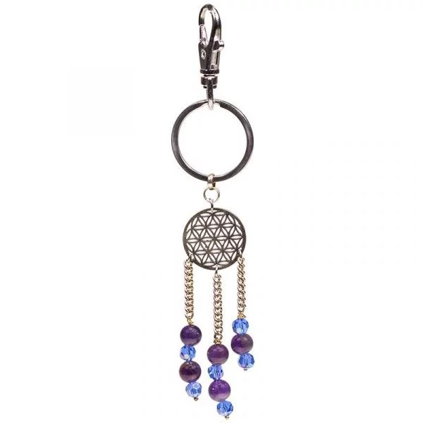 Sleutelhanger bloem des levens -- 14 cm