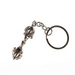 Sleutelhanger dorje witmetaal -- 9 cm