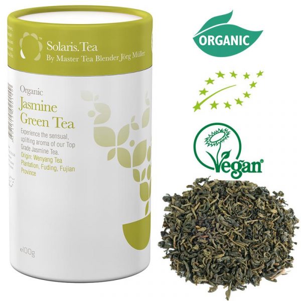 Solaris Biologische Groene Thee Jasmijn - losse thee -- 100