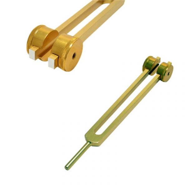 Stemvork lage Ohm (68.05 Hz) goudkleurig