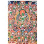 Thangka reproductie 21 Tara's -- 100x60 cm