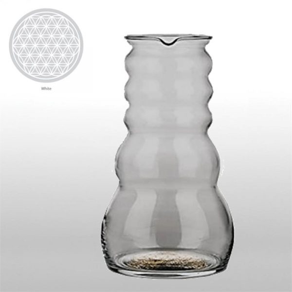 Vitaalwaterkaraf Cadus met Bloem des Levens wit -- 1000 ml