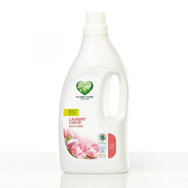 Vloeibaar wasmiddel zijde & wol wilde roos -- 1550 ml