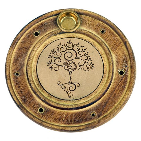 Wierook en kegeltjes brander Yoga Tree -- 10 cm