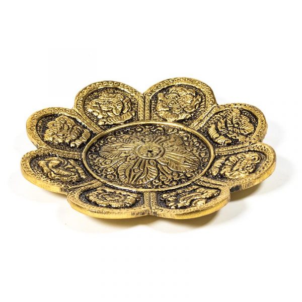 Wierookbrander 8 voorspoedsymbolen goud  -- 94g;12cm