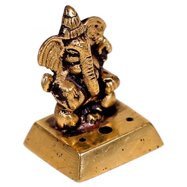 Wierookbrander Ganesha messing -- 54 g; 4.5 cm