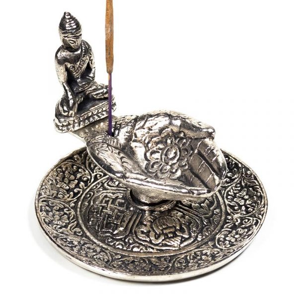 Wierookbrander offerhanden met boeddha -- 9x7 cm