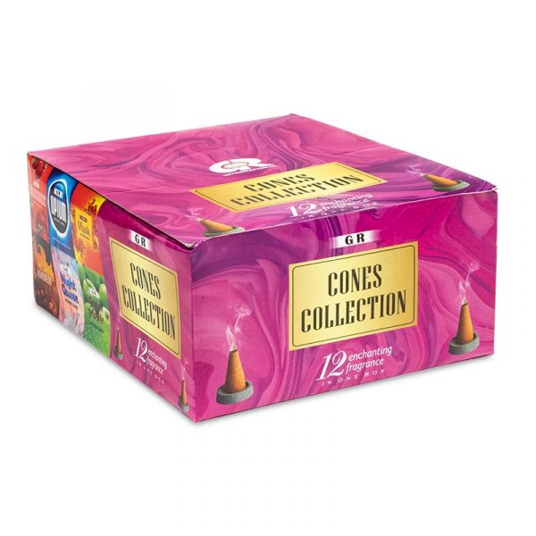 Wierookkegels met display 12 soorten -- 20 g