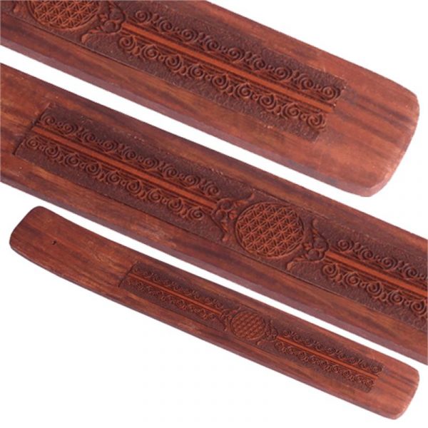 Wierookplankje Bloem des Levens -- 25x4 cm