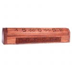 Wierookstokjes brander en bewaardoos OM -- 31x5.5x6 cm