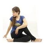 Yoga T-shirt Lotus indigo L