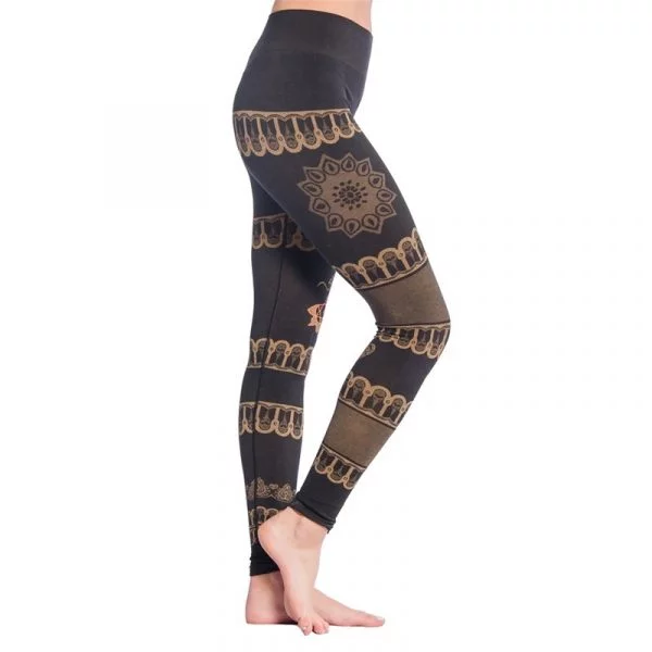 Yoga legging Bhakti zwart biologisch M-L