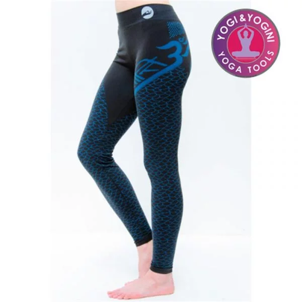 Yoga legging Shanti Om zwart S-M