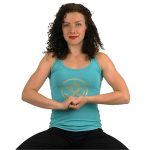 Yoga top 'Ohm' turquiose L