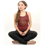 Yoga top 'Yantra' bordeaux L