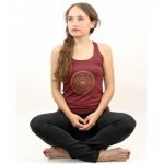 Yoga top 'Yantra' bordeaux S