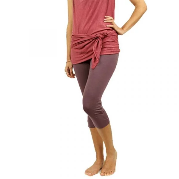 Yogabroek aubergine M