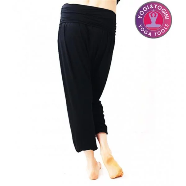 Yogabroek comfort flow zwart S-M