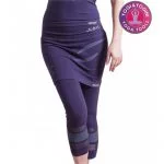 Yogabroek lotus capri rok naadloos paars M-L