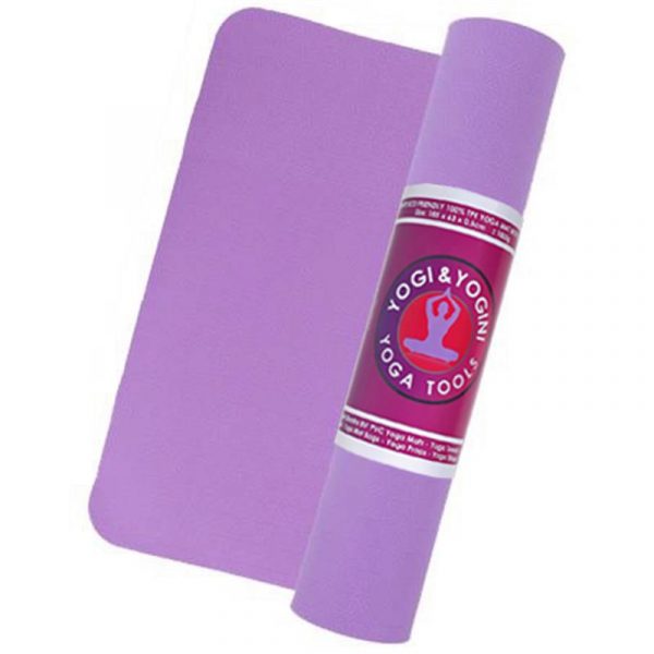 Yogi & Yogini TPE yogamat violet/paars -- 1000g;63x183x0.5cm