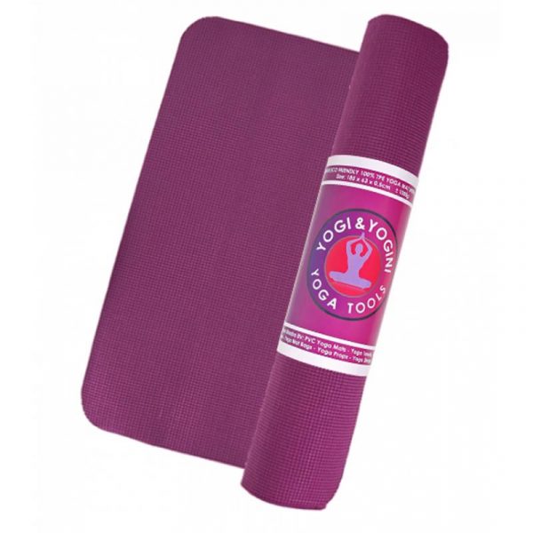 Yogi & Yogini yogamat aubergine -- 1250 g; 63x185x0.5 cm