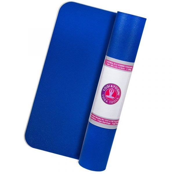 Yogi & Yogini yogamat blauw -- 1800g; 60x185x0.4cm