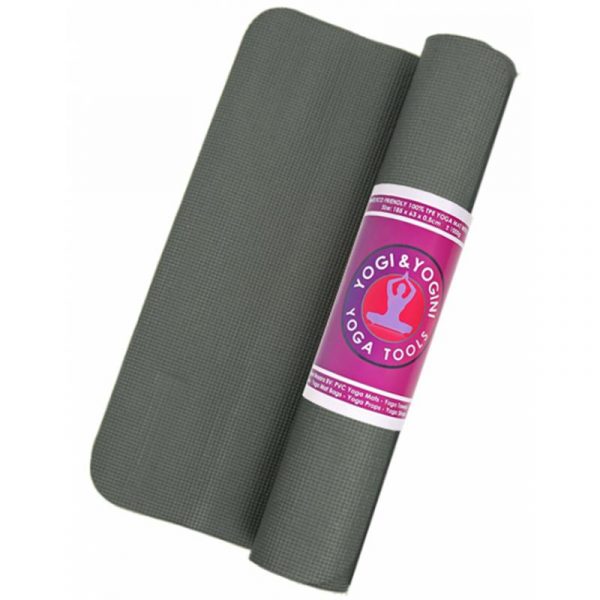 Yogi & Yogini yogamat grijs -- 1250 g; 63x185x0.5 cm