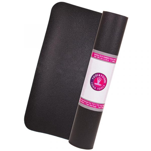 Yogi & Yogini yogamat zwart -- 1800 g; 60x185x0.4 cm