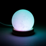 Mini Mood zoutlampje bol wit USB + LED -- 450 g; 9 cm - Afbeelding 4